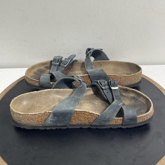 Birkenstock Mayari Sandals Womens Size 9 40 Leather Cork Slip On Comfort Shoes - Picture 7 of 12